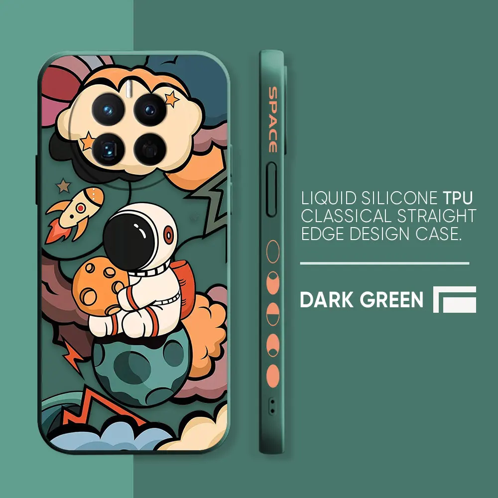 thumbnail image 1 of Phone Case For Huawei MATE 10 20 20X 30 40 50 P20 P30 P40 P50 PRO PLUS Case Cover Funda Cqoue Shell Capa Cartoon Space Astronaut, 1 of 5