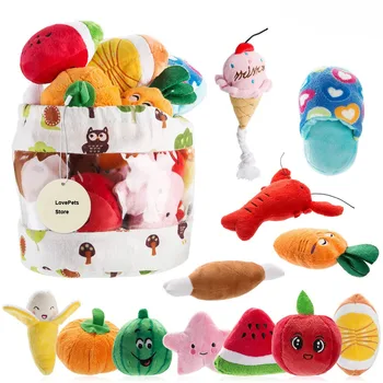 Confezione da 10/20/50 giocattoli striduli per cani giochi di peluche simpatici giocattoli di peluche per cani di piccola taglia media giocattoli in pile all'ingrosso