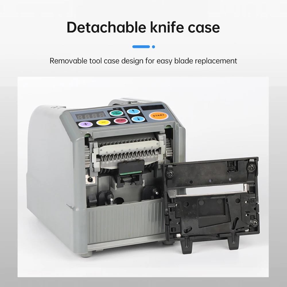 Professional Packing Equipment Automatic Tape Dispenser 2 Tapes Cutting Machine for Various Adhesive Tape/ Elastic Ribbons