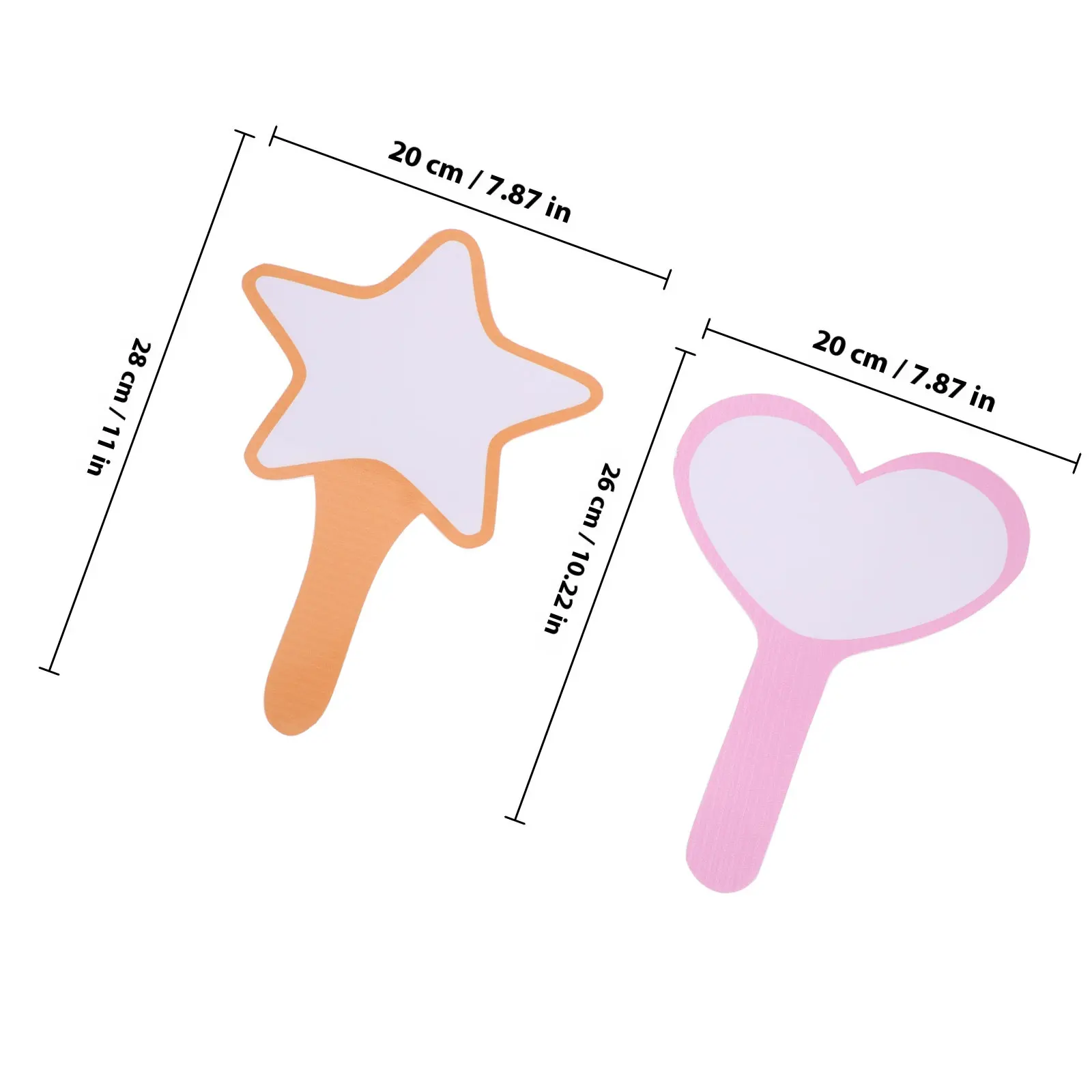 2pcs 핸드헬드 화이트보드 폼 휴대용 드라이 지우기 보드 투표 점수 게임 심사위원 점수 카드 미니 화이트 보드 학생용