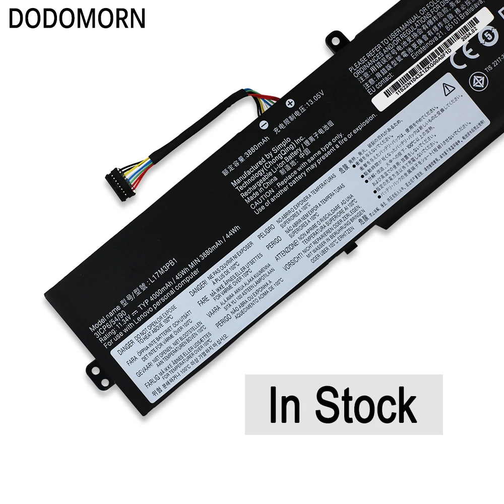 Bateria do Portátil para Lenovo Ideapad Novo Série 330g 33015ich 330-17ich 11.34v 45wh 4000mah 5b10q71251 L17m3pb0 L17d3pb0 - Imagem 3