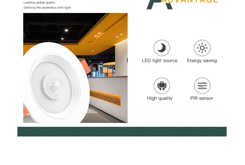 PIR Motion Sensor LED Spot Light 6