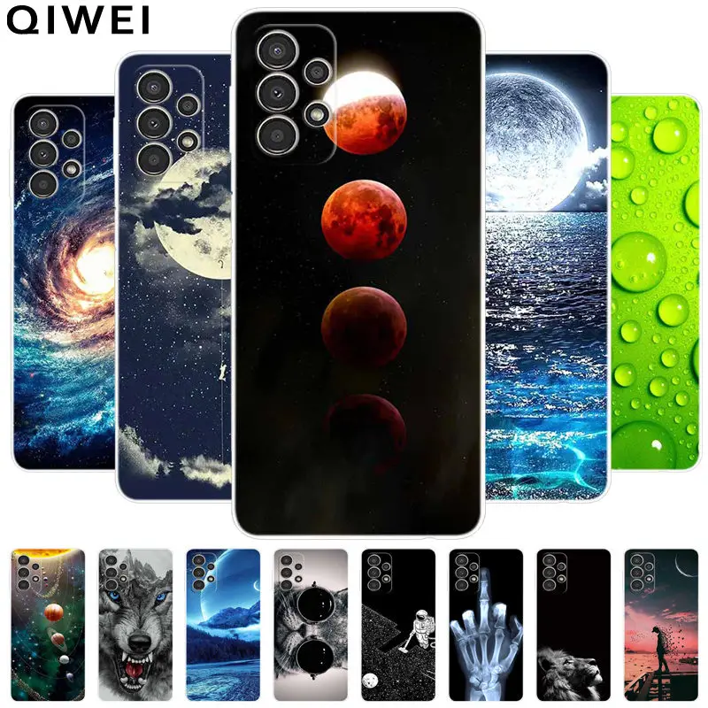 Per Samsung A52S 5G Custodia A52 S Cool Printing Cover Morbida In Silicone Per Samsung Galaxy A52 A72 A54 5G Custodie Wolf Fundas A 52
