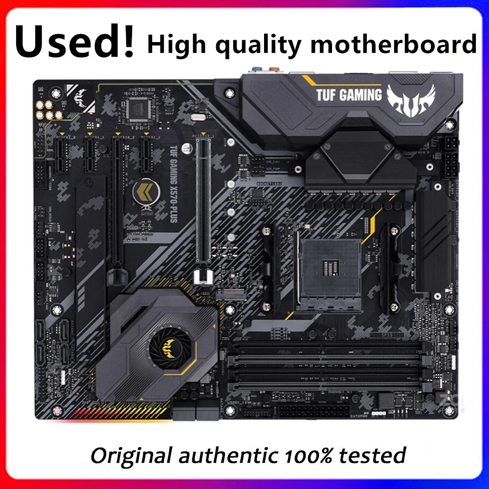 Per Tuf Gaming X570-Plus Presa Della Scheda Madre Am4 Per Amd X570 Ddr4 M.2 Nvme Sata3 Scheda Madre Usata Desktop Originale