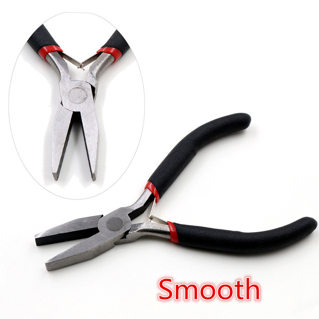 Piece Stainless Steel Needle Nose Pliers Jewelry Making Hand Tool Black 12.5cm