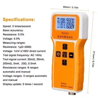 RC3563 Battery Voltage Internal Resistance Tester High-precision Trithium Lithium Iron Phosphate 18650 Battery Tester Ohmmeter 2