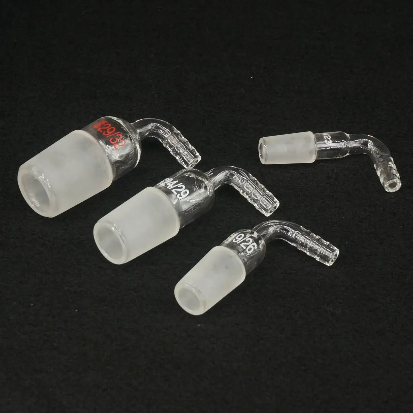 Lab Supplies 14/19 19/26 24/29 29/32 Joint 90 Degree Bend Hose Inlet Connection Adapter Laboratory Glassware