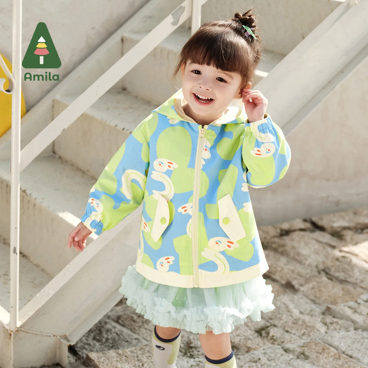 Baby Jacket 3-in-1 Waterproof Windproof Printed Coat
