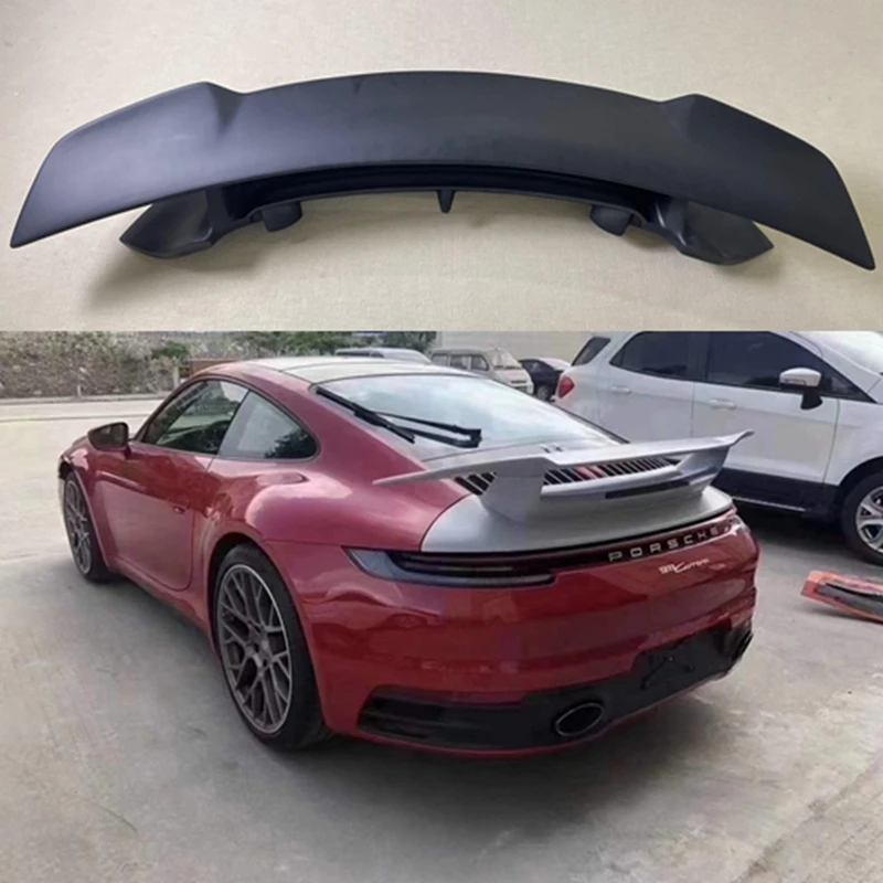 Per Porsche Carrera 911 992 2019 2020 2021 2022 Nuovo Design Sportivo In Fibra Di Carbonio Frp Auto Wing Spoiler Posteriore Tronco Spoiler