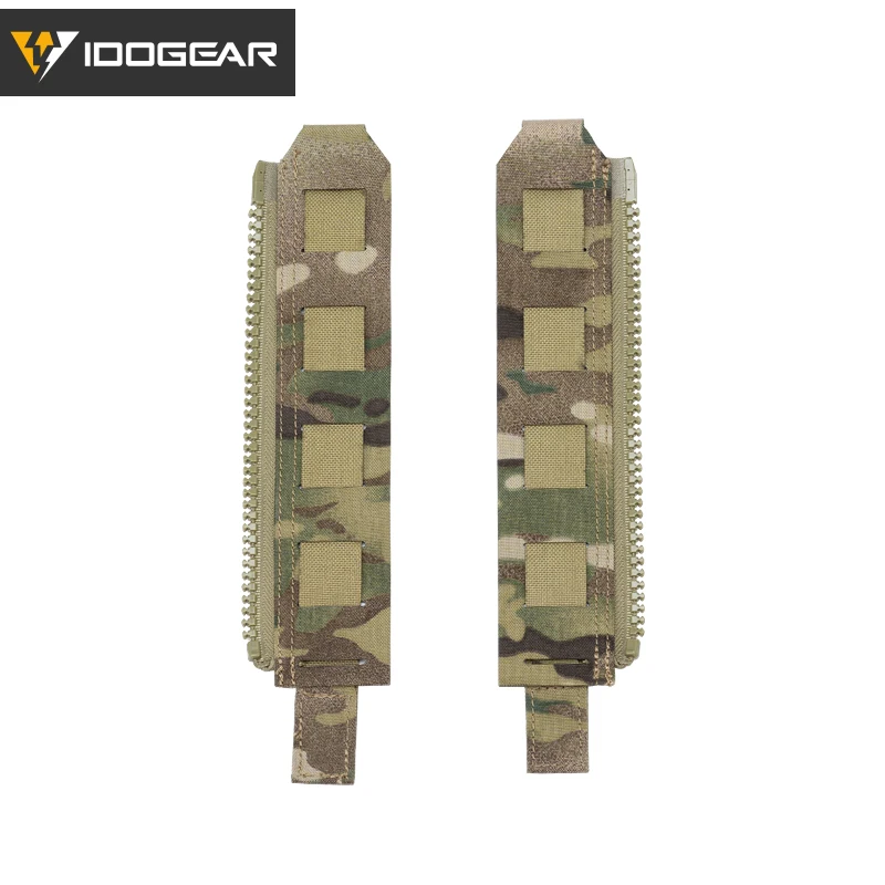 Tactique Molle Mur Arrière Zipper Adaptateur, Poche Arrière Zipper Pour Gilet De Chasse Fcsk 3.0 Sac À Dos Zipper Accessoires (CP
