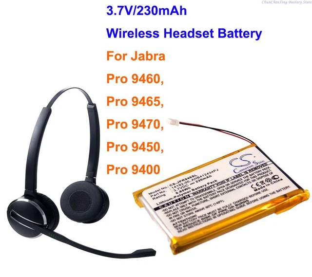 Cameron Sino 230mAh Wireless Headset Battery AHB412434PJ for Jabra Pro 9400, 9450, Pro 9460, Pro 9465, 9470 AliExpress