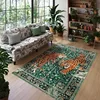 Carpet for Living Room Non-slip Machine Washable Floor Mat Creative Jungle Tiger Birds Print Area Rug Sofa Coffee Table Rugs 러그 3