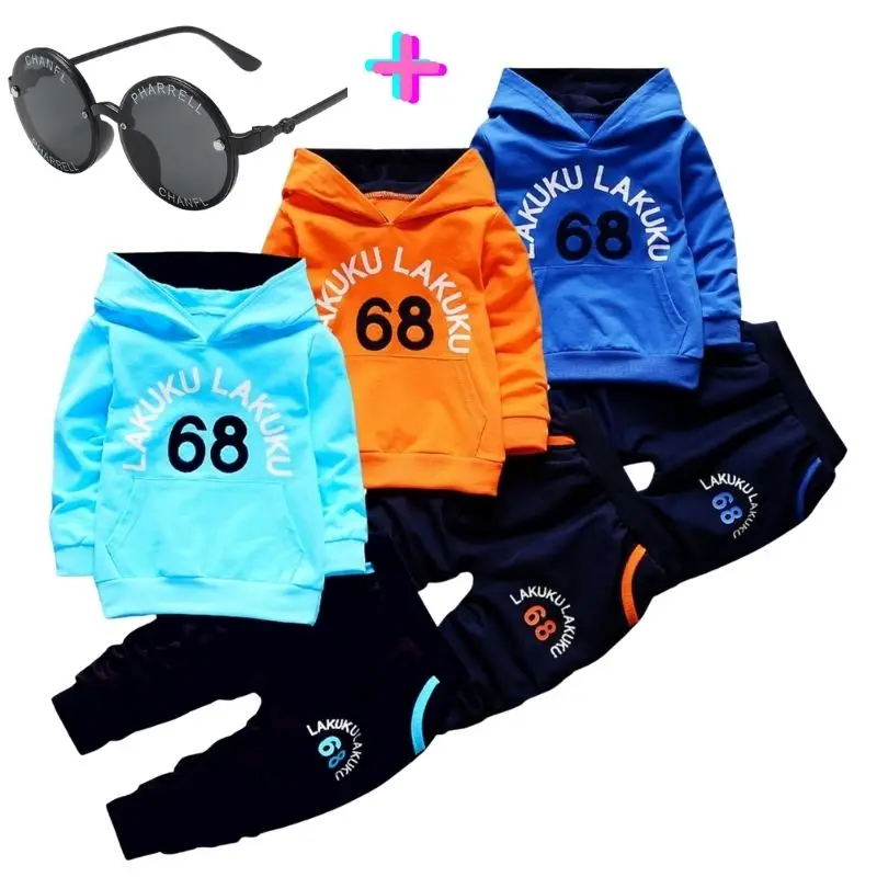 Kids Clothes Baby Boys Clothing Sweatshirt Set 2pcs
