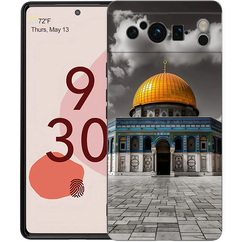Explore Jerusalem: Shockproof TPU Black Phone Case - Soft & Durable Cover
