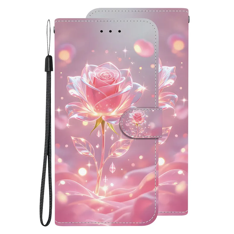Elegant Floral Leather Wallet Phone Case - Premium Flip Cover
