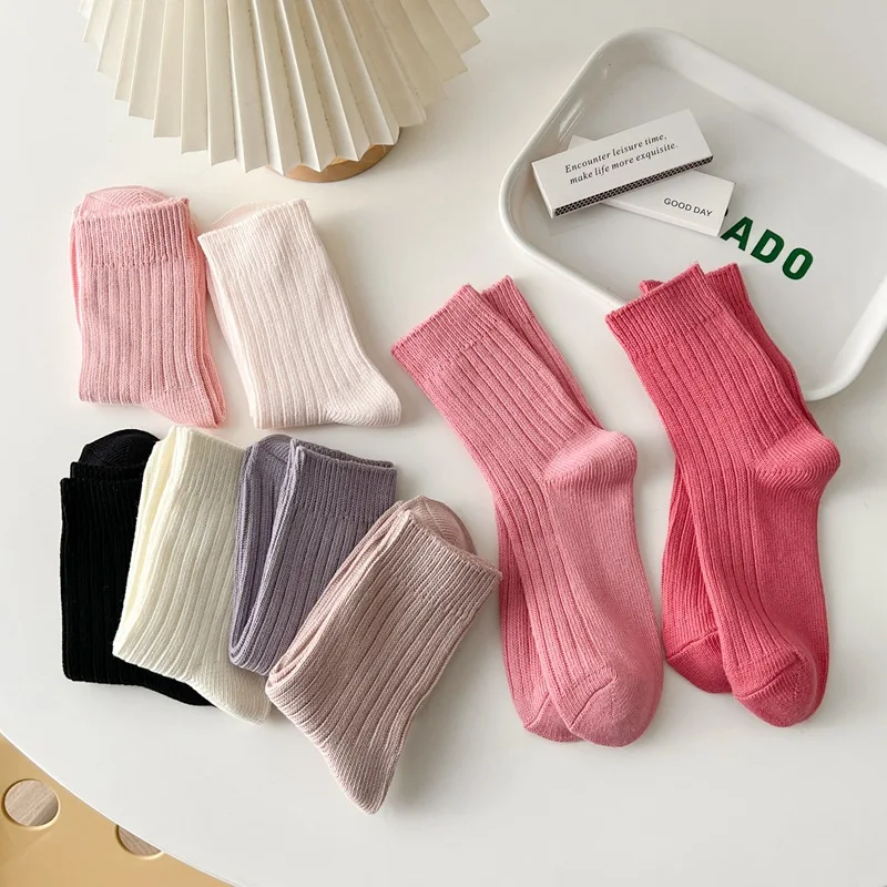 

Весенне-летние белые розовые корейские милые Высокие гольфы для девочек кавайные женские японские Модные Винтажные пушистые Спортивные Чулки в стиле Харадзюку