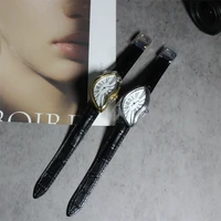 Medieval alien watches melt and twist y2k alien ladies and men Leather strap fashion advanced ins niche design quartz watch - Image 6