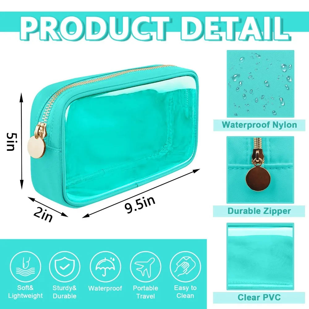 Pvc Cosmetic Bag Fashion Transparent Storage Makeup Bag Shell Large Capacity Makeup Pouch Travel 6