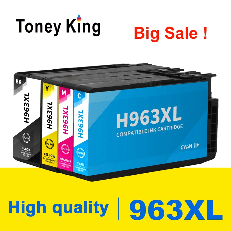 Toney King Per Hp 963Xl 967Xl 963 967 Xl Per Cartuccia Di Inchiostro A Getto D'Inchiostro Hp963 Per Hp Officejet Pro 9020 9022 9023 9025 9026 9027 902