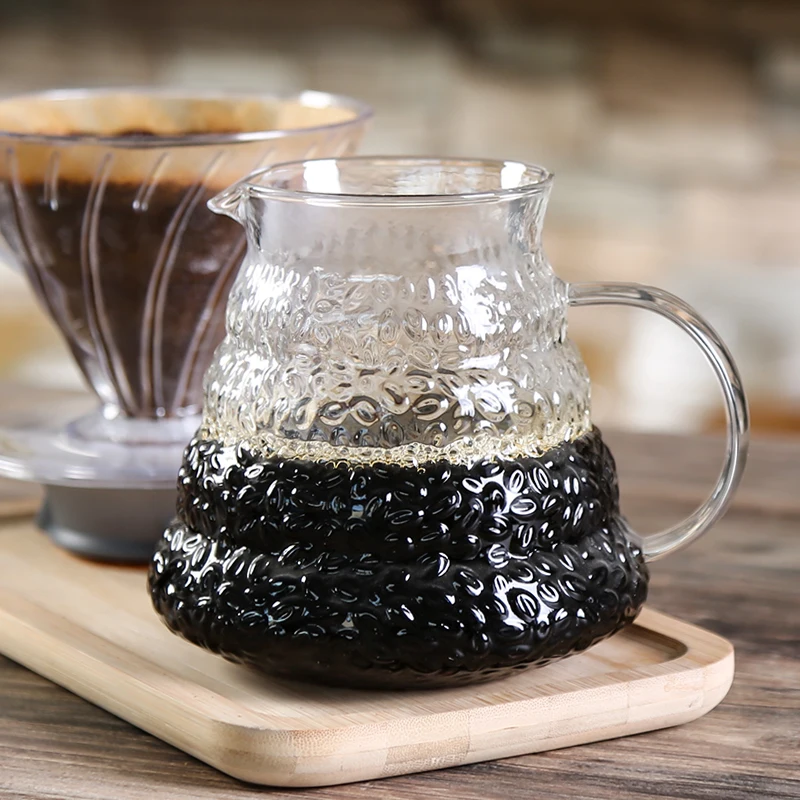 إبريق قهوة زجاج بوروسيليكات مقاوم للحرارة