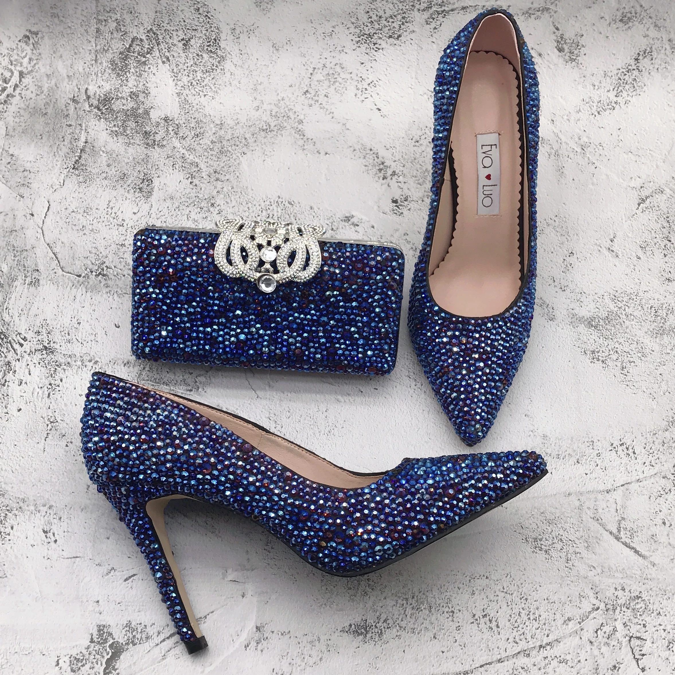 Navy Sparkly Heel Dilemma