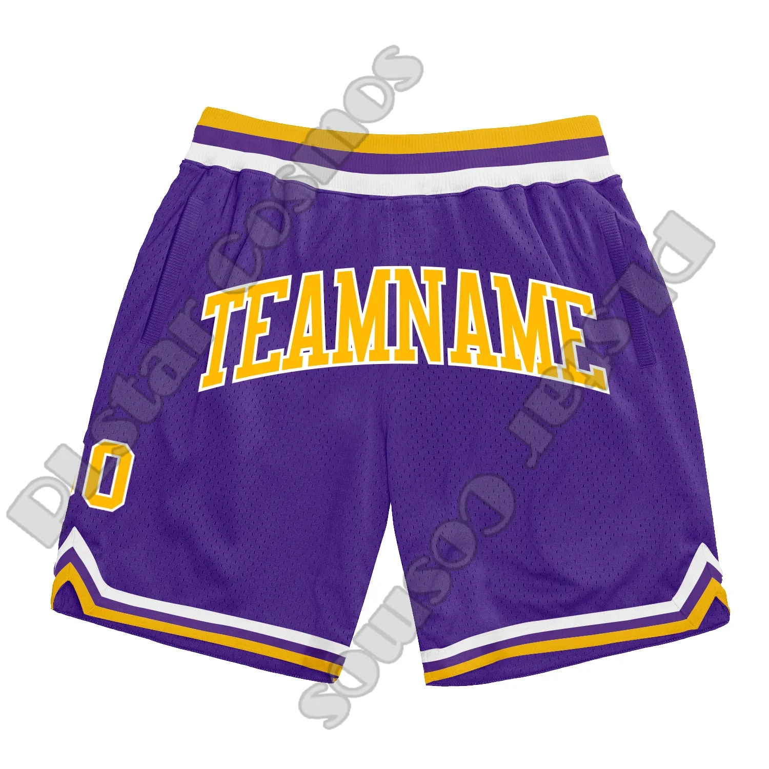 Custom Name Team Number Basketball Shorts Pants Retro Breathable Mesh Sportswear Vintage 3DPrint Summer Harajuku Drop Shipping T 6