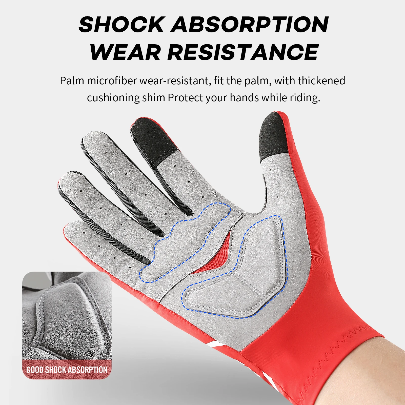 1 Pair Breaking Wind Cycling Gloves Anti-slip Bicycle Mittens Racing Road Bike Glove MTB Biciclet Guantes Ciclismo 5