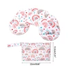 1 Set Bamboo Nursing Pads with Portable Diaper Organiser Nanny Bag Comfortable Leakproof Breast Pads for New Mom 3