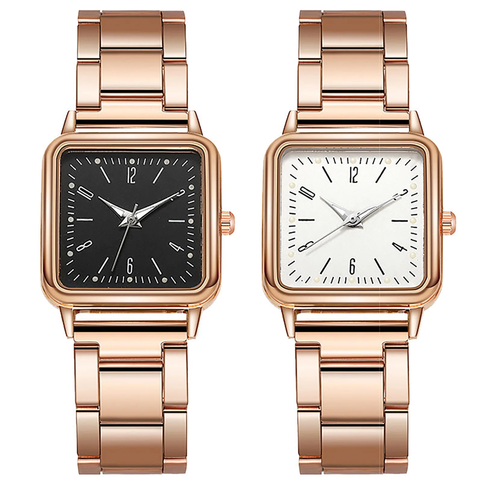 

Women Wristwatch Mature Business Style Stainless Steel Strap Alloy Square Luminous Female Watches Top Brand Luxury Relogios
