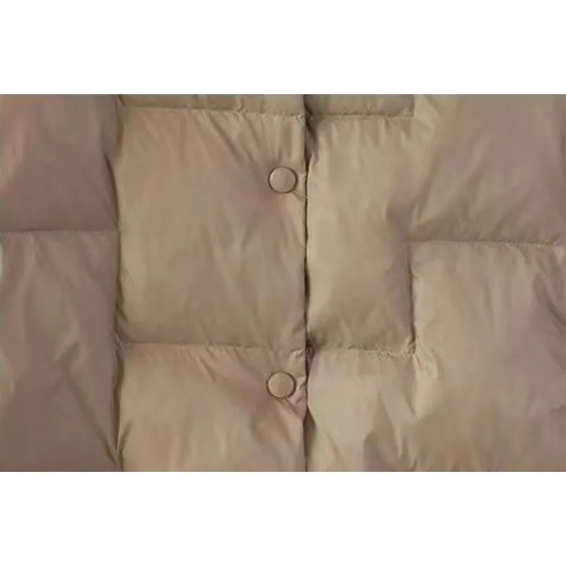 2023 New Women White Duck Down Jacket  Winter Coat Female Short-Length Frivolous Parkas Hin Thin Outwear Loose Overcoat