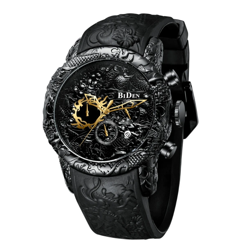 Men's personality fashion watch waterproof calendar multi-function watch holiday gift