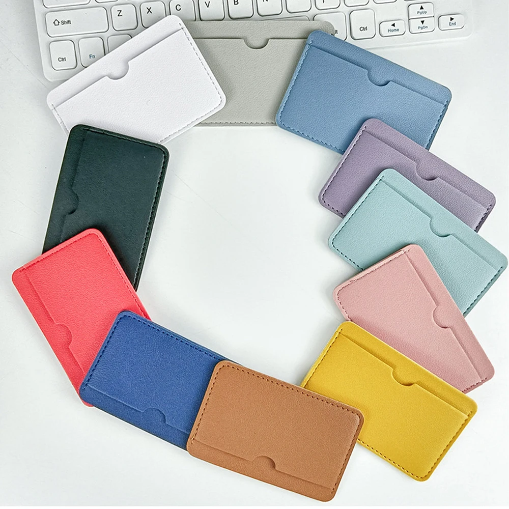 Premium PU Leather Card Holder - Compact ID & Credit Card Protector