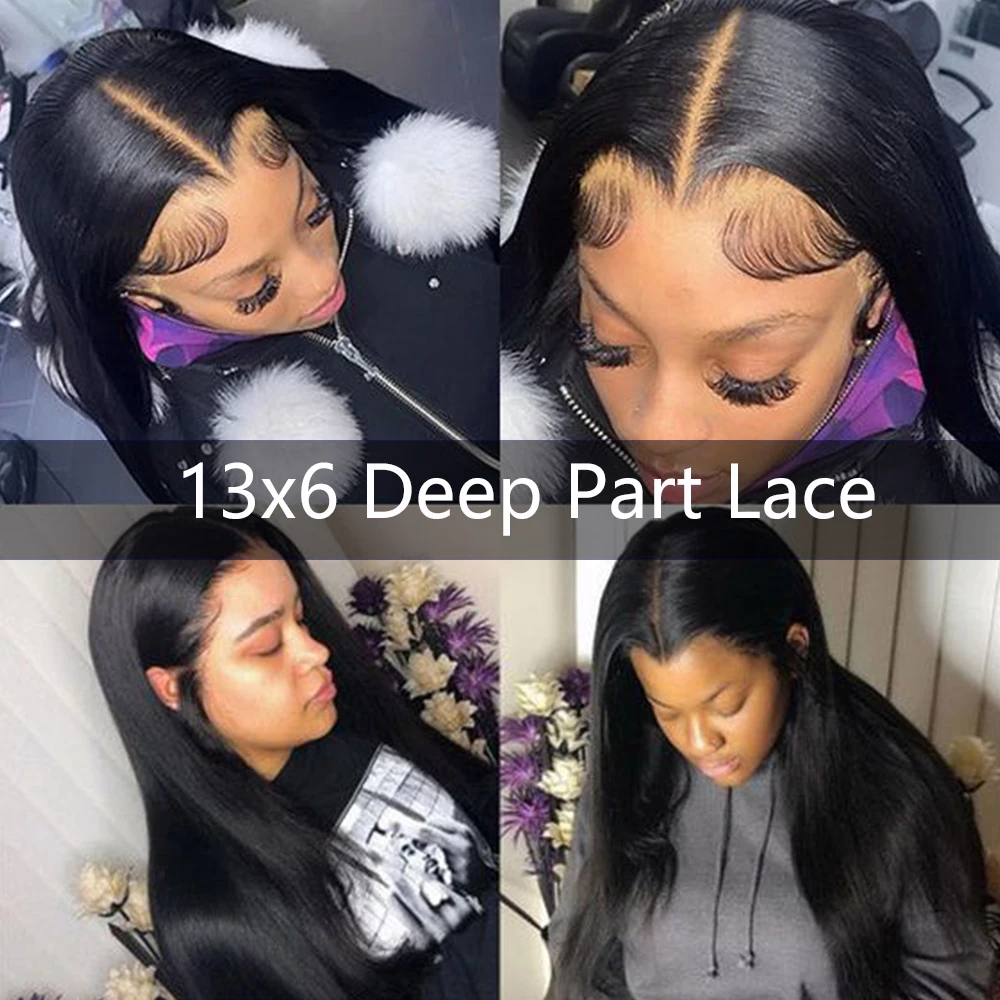 Lace Frontal Wig 13x6 5x5 Lace Closure Wig 32 30 Inch Front Human Hair Wigs 100 Human Hair Moxika