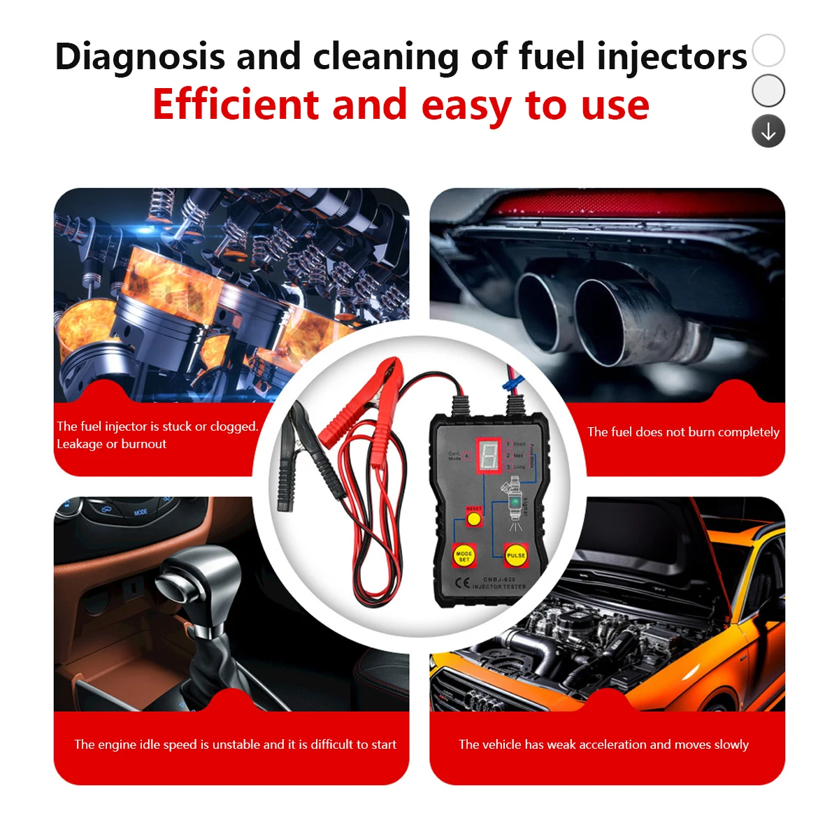 4-in-1 Car Fuel Injector Tester 6