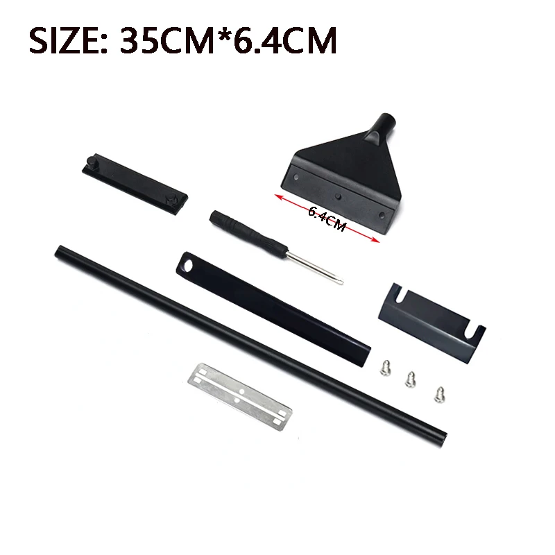 Aquarium Fish Tank Cleaning Tool Flat Sand Algae Removal Dual-use Glass Algae Removal Scraper Household Cleaning with 5 Blades