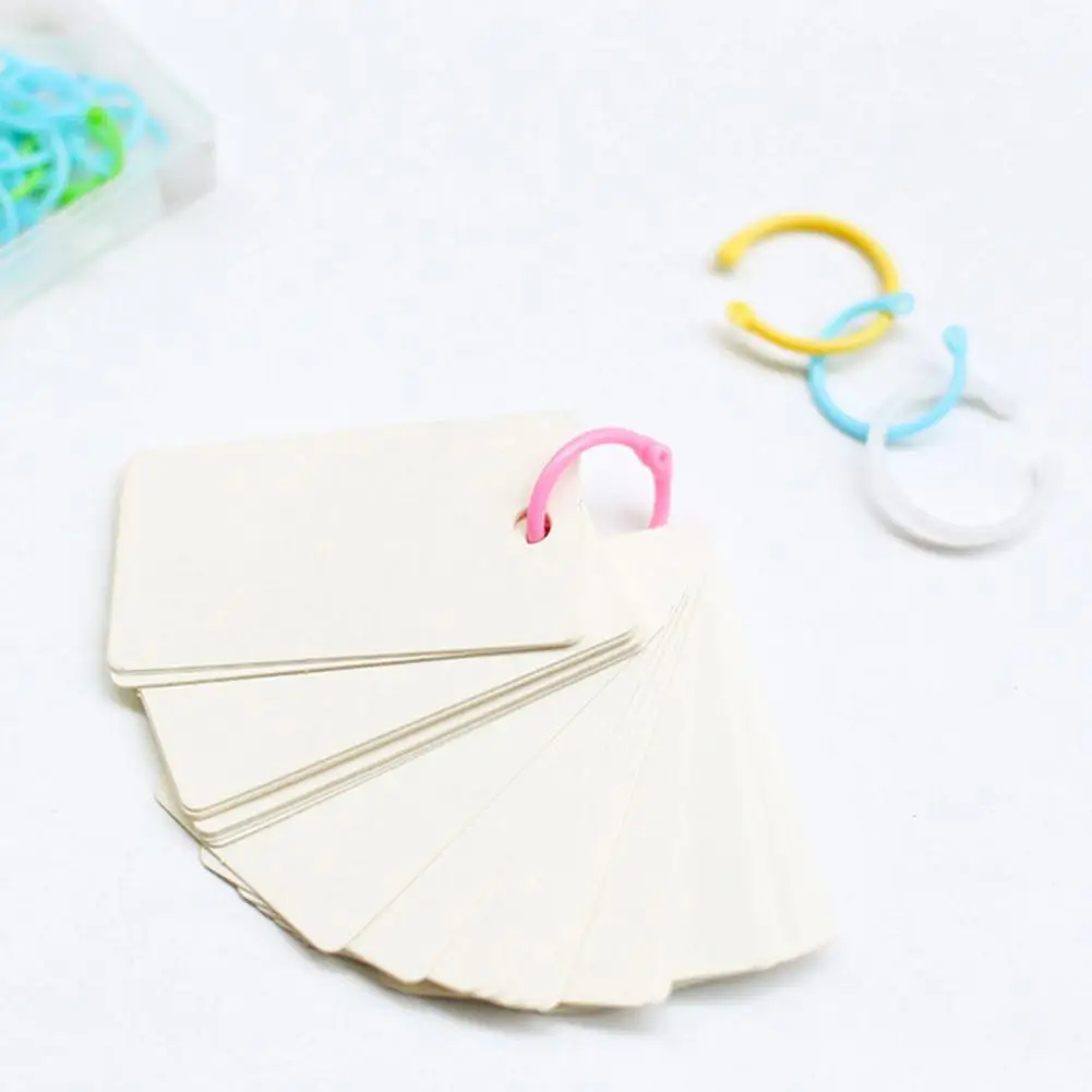 Practical Coil Binder Hoop Easy to Use Durable Binding Ring Candy Color Binding Ring 30Pcs