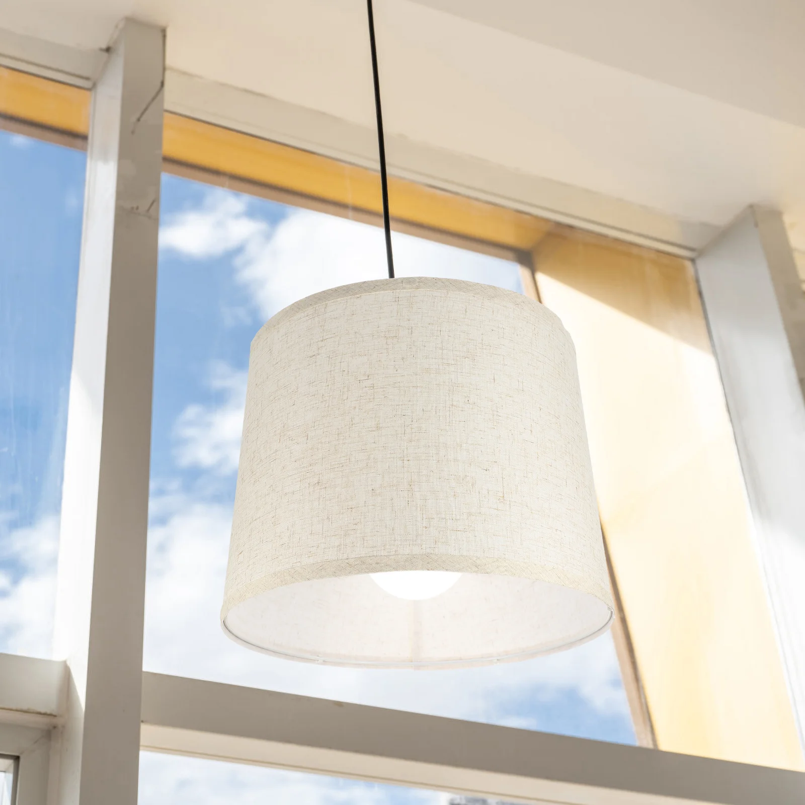 

Linen Fabric Lamp Shade Drum Lampshade Cover Chandelier Lamp Shades Light Cover Bedroom Lamp Shade Floor Table Lamp