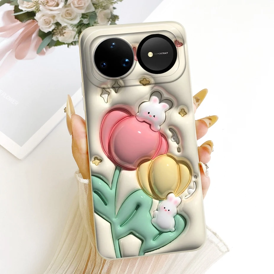 Cute Panda Duck Cartoon Soft Silicone Case