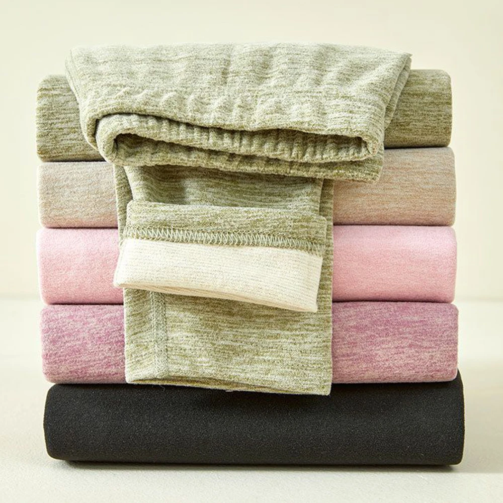 Thermal Underwear Long Johns Winter Women Clothes Wool and silk Warm Lingerie 2 Pieces Thermal Pants Long Sleeve Bottoming Shirt