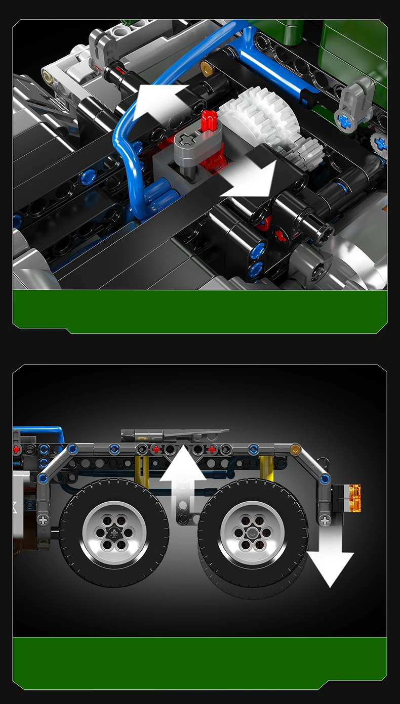 Mould King 13202 Technisches Auto-Spielzeug Der RC K100 Aerodyne Traktor-LKW Baustein-Set LKW-Bausatz Kinder Weihnachtsgeschenk – Detail 5