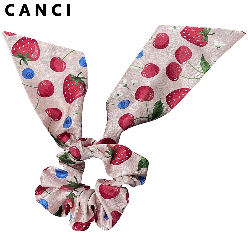 100MulberrySilkHairBandAndStreamerSetsLargeScrunchiesRopes