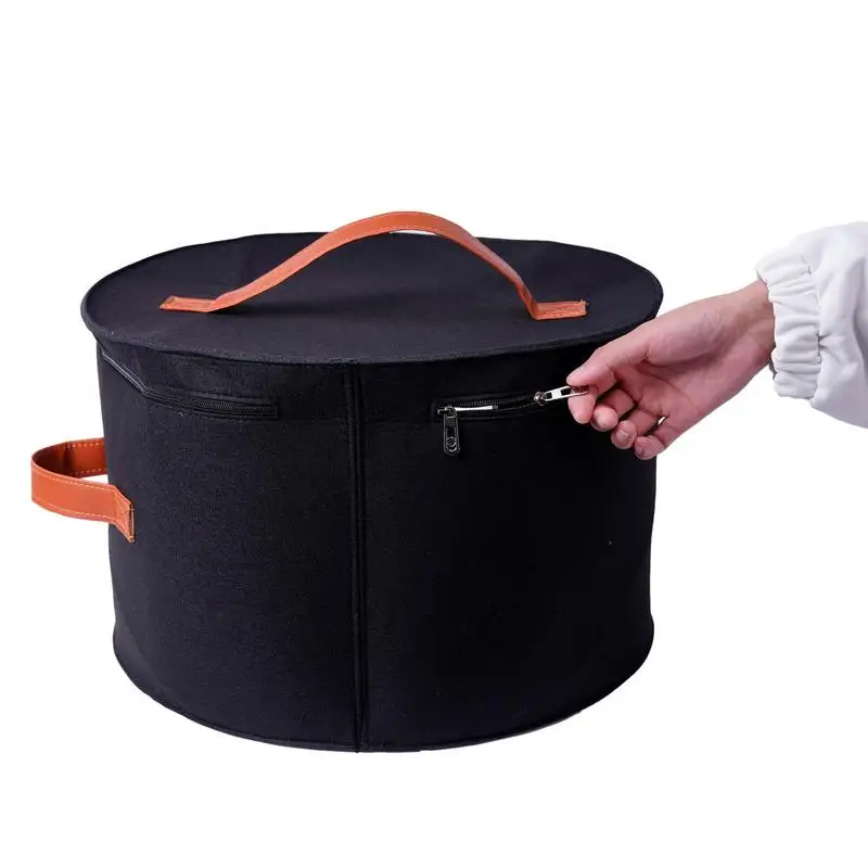 Hat Storage Box Double Handle Hat Boxes For Men Hat Storage With Fixed  Elastic Band Hat Box Storage Suitable For Women Men - AliExpress