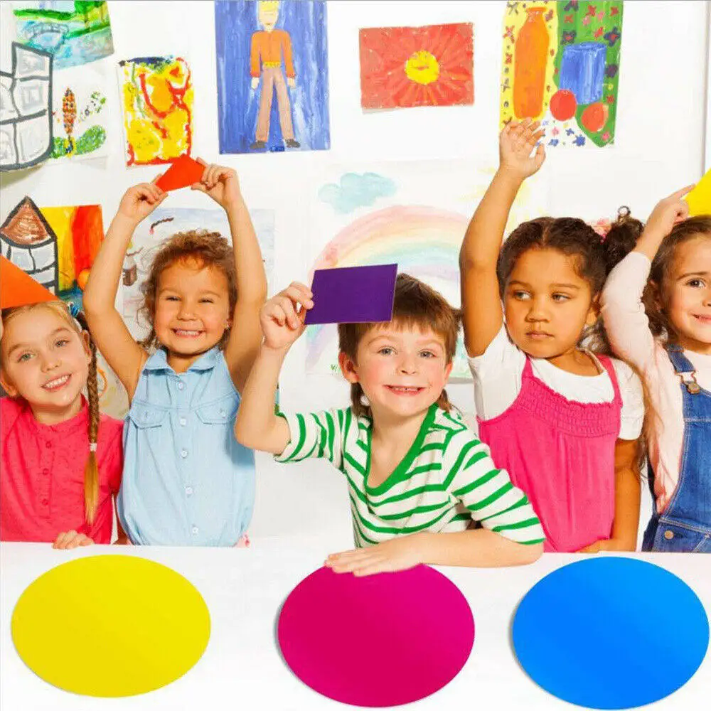 10pcs 드라이 지우기 도트 데칼 화이트보드 어린이를 위한 안전한 재사용 가능한 교실 교육 진행 상황 추적기 이동식 비닐