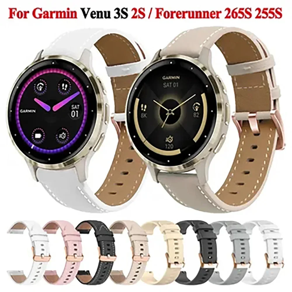 Sporty PU Leather Watch Bracelet - 18/20mm Strap Replacement
