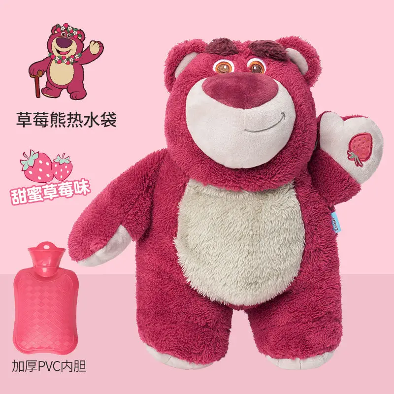 Disney Anime Lilo & Stitch Angel Winter Large Plush Hot Water Bottle Lotso Women'S Home Water Filling Hand Warmer Christmas Gift plush toys