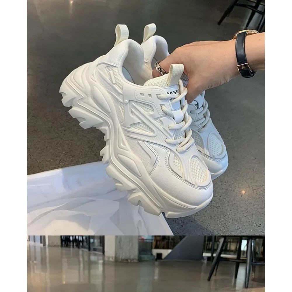 الخريف الصيف الأسود عارضة المرأة منصة الموضة أحذية...