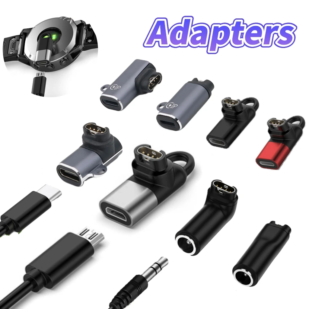 Type C/Micro USB/IOS Female to Garmin Charger Cable Adapter For Garmin