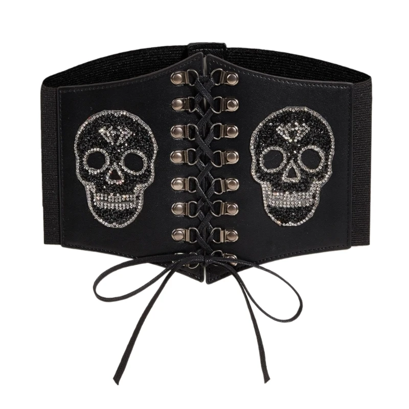 

Punk Corset Belt Skull Cincher Cosplay Party Accessories Costume Belt