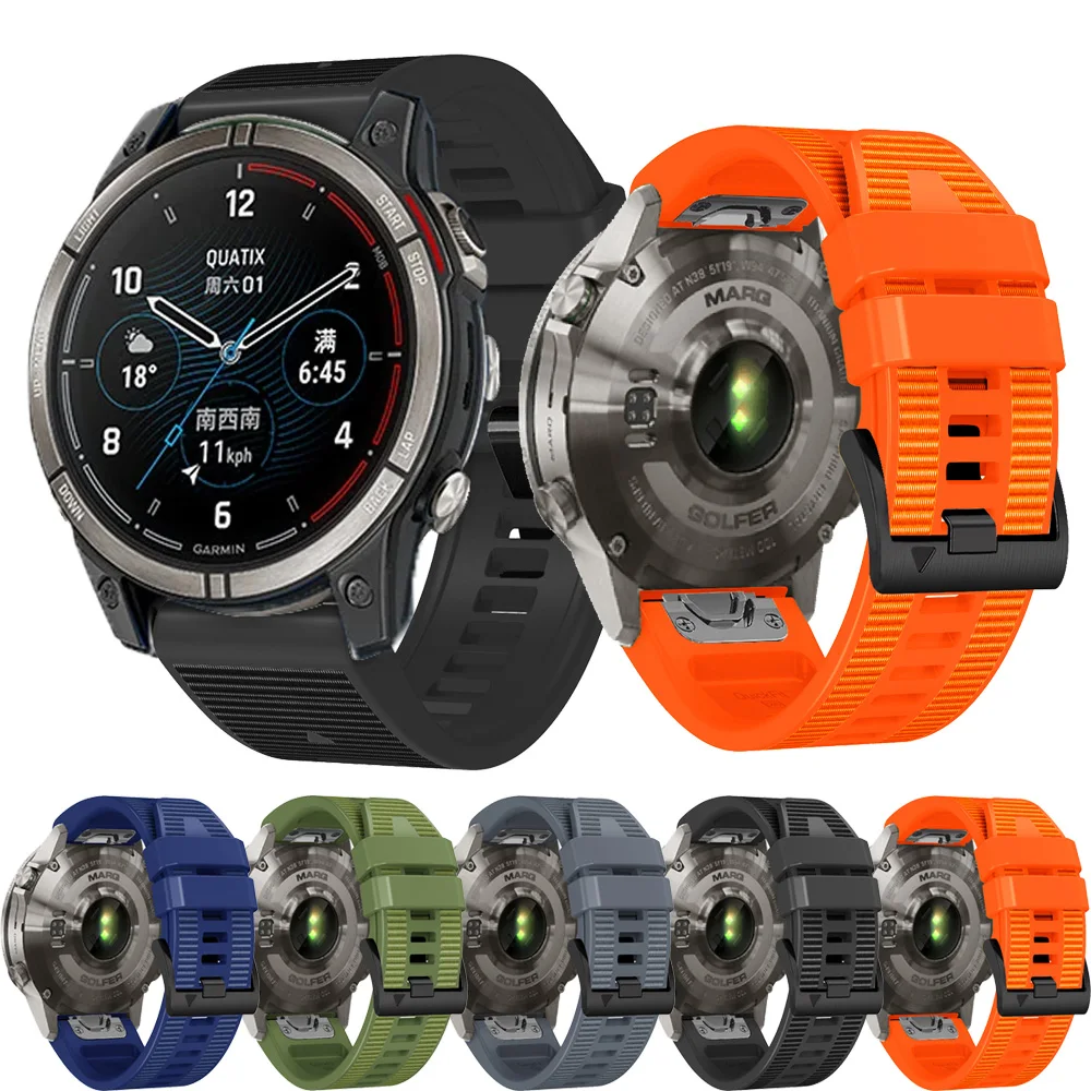 

Ремешок силиконовый парусиновый для смарт-часов Garmin Fenix 7X 7 6X 6 Pro 5X 5 3HR
