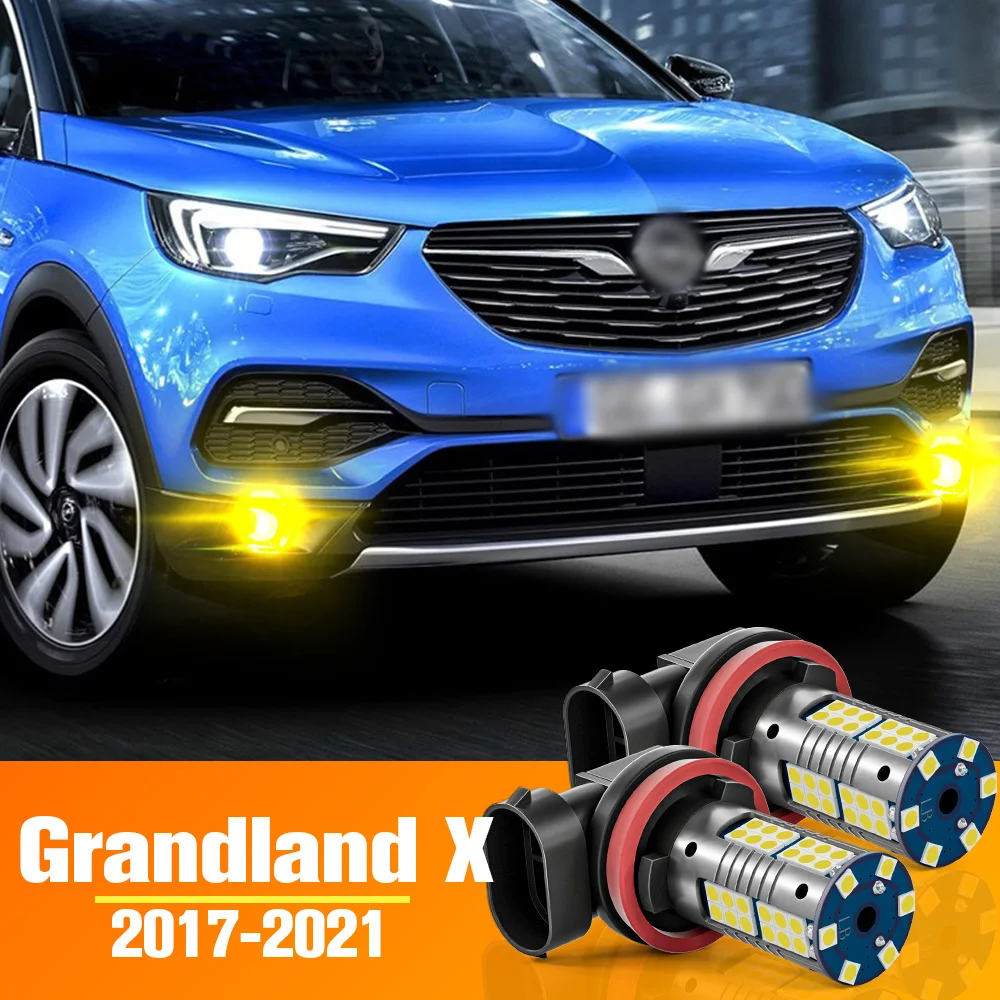 2pcs-LED-Fog-Light-For-Opel-Grandland-X-Accessories-Bulb-2017-2018-2019 ...